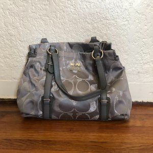 Silver Large Coach Purse